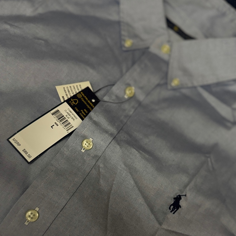 Polo by Ralph Lauren Men's Blue Shirt